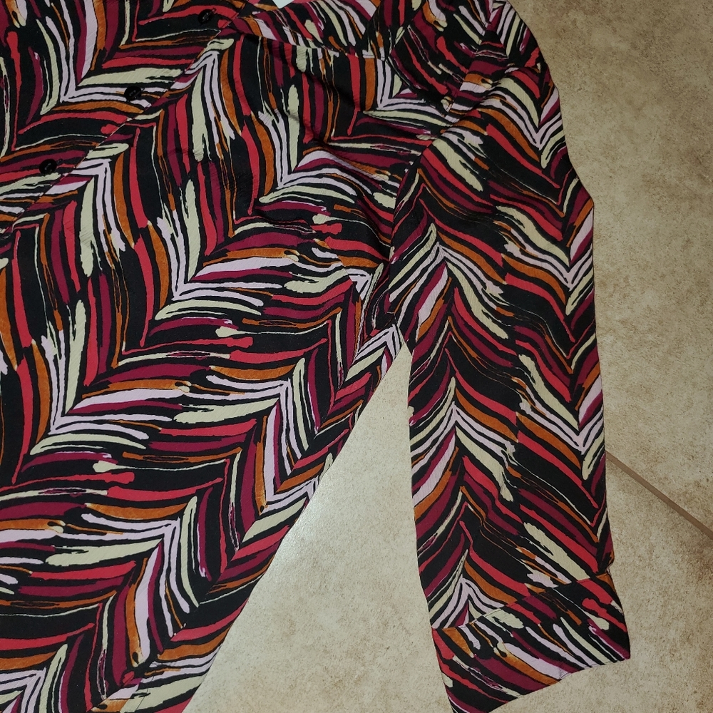 Button Down Art Blouse - image 4